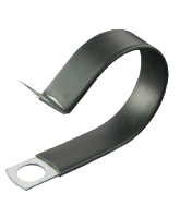CMPC43/10 42.9mm PVC Coated Zinc “P” Clip 10mm mounting hole