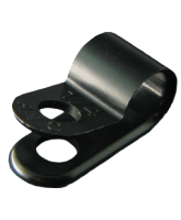 NP6.3SB 6.3mm Nylon “P” Clip – 4.6mm Mounting hole