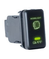 QVSWHL2BL Large Toyota Worklight Switch with Green Illumination On-Off