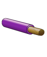 630PU 6mm Single Cable – Purple 30m Roll