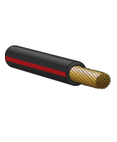3500BKRD 3mm Single Trace Cable – Black/Red 500m Roll