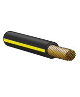 3100BKYL 3mm Single Trace Cable – Black/Yellow 100m Roll