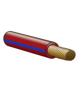 4100RDBU 4mm Single Trace Cable – Red/Blue 100m Roll