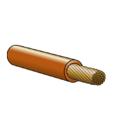 AT2100OR 2mm Single Cable – Orange 100m Roll