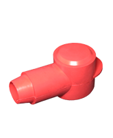 SY2975-RED Red Battery Lug Cover – 18mm OD Cable, 32mm Diameter Eyelet
