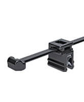 T50ROSEC4A Cable Tie with Edge Clip 200mm x 4.6mm – Black